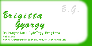 brigitta gyorgy business card